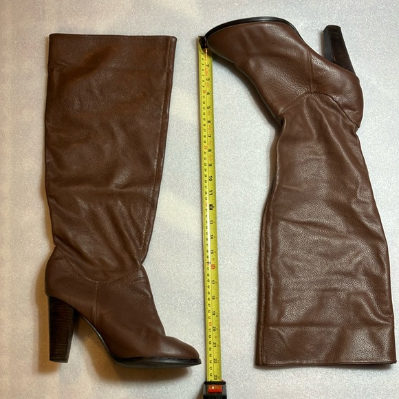 Colin Stuart leather over the knee pull on boots. - Picture 1 of 8